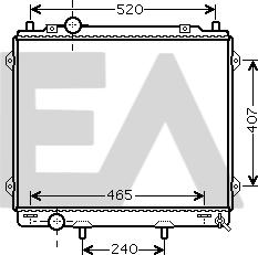 EACLIMA 31R28051 - Radiator, mühərrikin soyudulması furqanavto.az