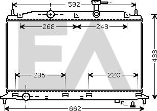 EACLIMA 31R28064 - Radiator, mühərrikin soyudulması furqanavto.az