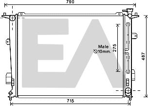 EACLIMA 31R28086 - Radiator, mühərrikin soyudulması furqanavto.az