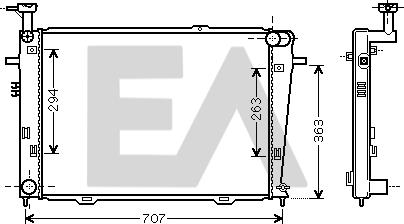 EACLIMA 31R28072 - Radiator, mühərrikin soyudulması furqanavto.az