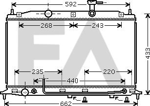 EACLIMA 31R28077 - Radiator, mühərrikin soyudulması furqanavto.az