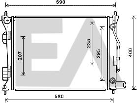 EACLIMA 31R28141 - Radiator, mühərrikin soyudulması furqanavto.az