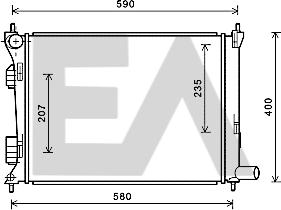 EACLIMA 31R28142 - Radiator, mühərrikin soyudulması furqanavto.az