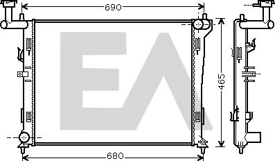 EACLIMA 31R28139 - Radiator, mühərrikin soyudulması furqanavto.az