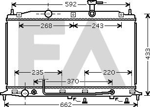 EACLIMA 31R28138 - Radiator, mühərrikin soyudulması furqanavto.az