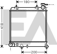 EACLIMA 31R28125 - Radiator, mühərrikin soyudulması furqanavto.az