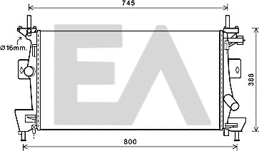 EACLIMA 31R22093 - Radiator, mühərrikin soyudulması furqanavto.az