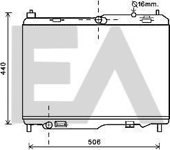 EACLIMA 31R22092 - Radiator, mühərrikin soyudulması furqanavto.az