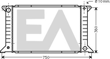 EACLIMA 31R22049 - Radiator, mühərrikin soyudulması furqanavto.az