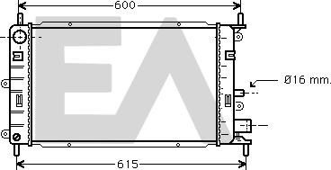 EACLIMA 31R22044 - Radiator, mühərrikin soyudulması furqanavto.az