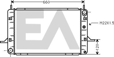 EACLIMA 31R22040 - Radiator, mühərrikin soyudulması furqanavto.az