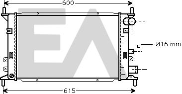 EACLIMA 31R22043 - Radiator, mühərrikin soyudulması furqanavto.az