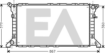 EACLIMA 31R22059 - Radiator, mühərrikin soyudulması furqanavto.az