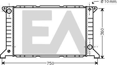 EACLIMA 31R22050 - Radiator, mühərrikin soyudulması furqanavto.az