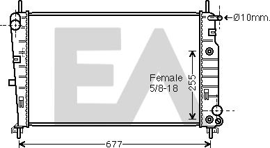 EACLIMA 31R22053 - Radiator, mühərrikin soyudulması furqanavto.az