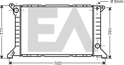 EACLIMA 31R22057 - Radiator, mühərrikin soyudulması furqanavto.az