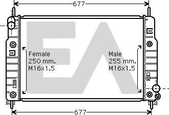 EACLIMA 31R22064 - Radiator, mühərrikin soyudulması furqanavto.az