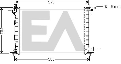 EACLIMA 31R22065 - Radiator, mühərrikin soyudulması furqanavto.az