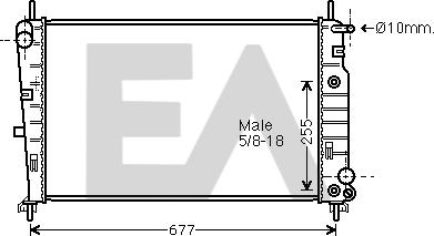 EACLIMA 31R22066 - Radiator, mühərrikin soyudulması furqanavto.az