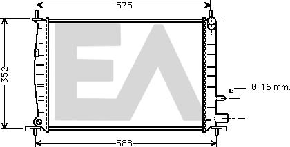 EACLIMA 31R22062 - Radiator, mühərrikin soyudulması furqanavto.az