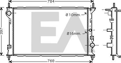 EACLIMA 31R22003 - Radiator, mühərrikin soyudulması furqanavto.az