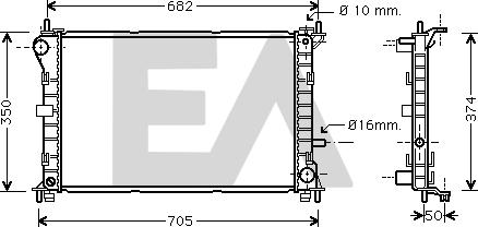 EACLIMA 31R22084 - Radiator, mühərrikin soyudulması furqanavto.az