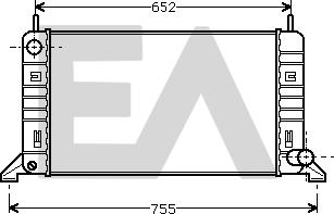 EACLIMA 31R22029 - Radiator, mühərrikin soyudulması furqanavto.az