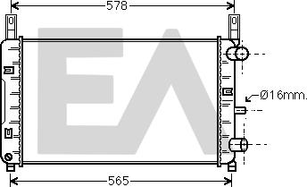 EACLIMA 31R22109 - Radiator, mühərrikin soyudulması furqanavto.az