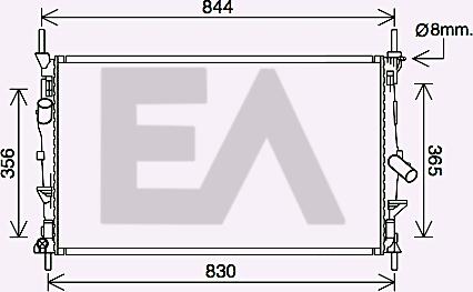 EACLIMA 31R22102 - Radiator, mühərrikin soyudulması furqanavto.az