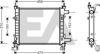 EACLIMA 31R22115 - Radiator, mühərrikin soyudulması furqanavto.az