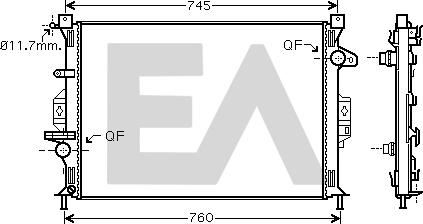 EACLIMA 31R22134 - Radiator, mühərrikin soyudulması furqanavto.az