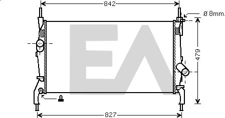 EACLIMA 31R22129 - Radiator, mühərrikin soyudulması furqanavto.az