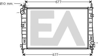 EACLIMA 31R22120 - Radiator, mühərrikin soyudulması furqanavto.az