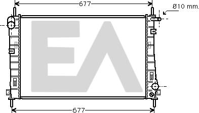 EACLIMA 31R22121 - Radiator, mühərrikin soyudulması furqanavto.az
