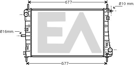 EACLIMA 31R22123 - Radiator, mühərrikin soyudulması furqanavto.az