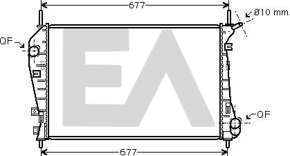 EACLIMA 31R22122 - Radiator, mühərrikin soyudulması furqanavto.az