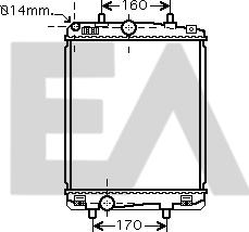 EACLIMA 31R71307 - Radiator, mühərrikin soyudulması furqanavto.az