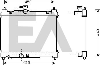 EACLIMA 31R71298 - Radiator, mühərrikin soyudulması furqanavto.az