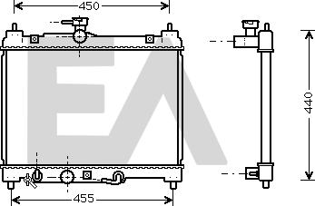 EACLIMA 31R71228 - Radiator, mühərrikin soyudulması furqanavto.az