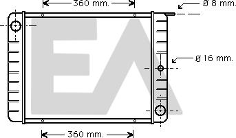 EACLIMA 31R78001 - Radiator, mühərrikin soyudulması furqanavto.az