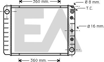 EACLIMA 31R78011 - Radiator, mühərrikin soyudulması furqanavto.az