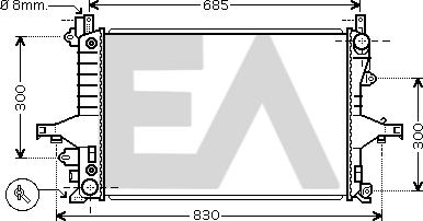 EACLIMA 31R78030 - Radiator, mühərrikin soyudulması furqanavto.az