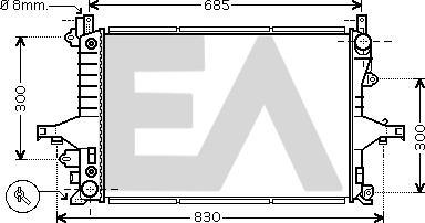 EACLIMA 31R78031 - Radiator, mühərrikin soyudulması furqanavto.az