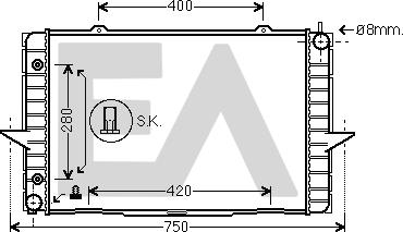 EACLIMA 31R78032 - Radiator, mühərrikin soyudulması furqanavto.az