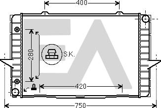EACLIMA 31R78022 - Radiator, mühərrikin soyudulması furqanavto.az