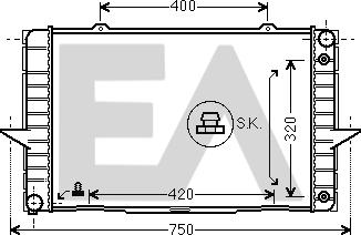 EACLIMA 31R78027 - Radiator, mühərrikin soyudulması furqanavto.az