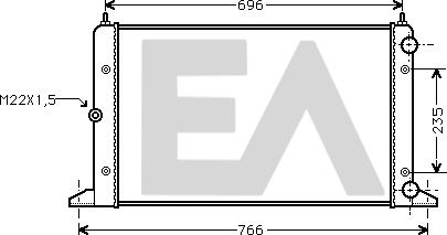 EACLIMA 31R77094 - Radiator, mühərrikin soyudulması furqanavto.az