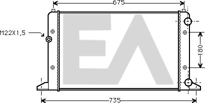 EACLIMA 31R77098 - Radiator, mühərrikin soyudulması furqanavto.az