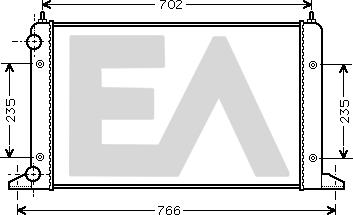 EACLIMA 31R77093 - Radiator, mühərrikin soyudulması furqanavto.az