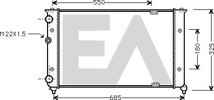 EACLIMA 31R77045 - Radiator, mühərrikin soyudulması furqanavto.az